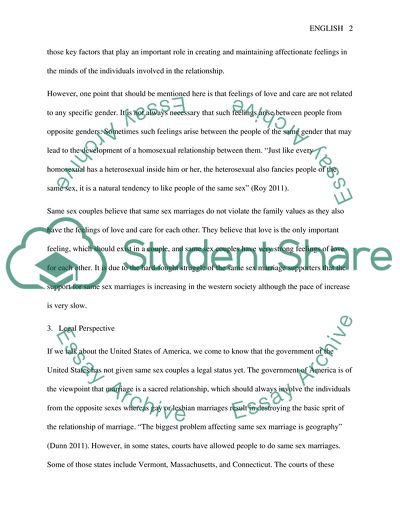 Should Same-Sex Marriages Be Made Legal