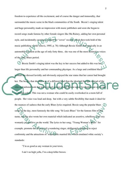 Bessie Smith and the Role of Women in the Blues