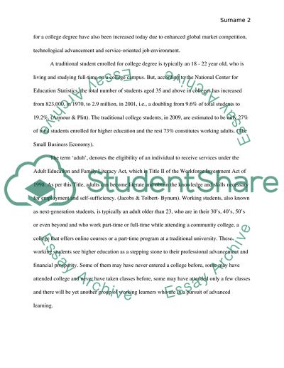 Adults Pursuing a College Degree and the Challenges They Face