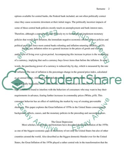 The Great Inflation of the 1970s in the United States