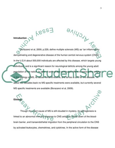Treatment of Multiple Sclerosis