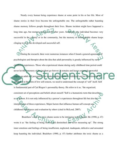 essay title about shame