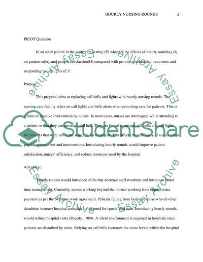 Hourly Nursing Rounds