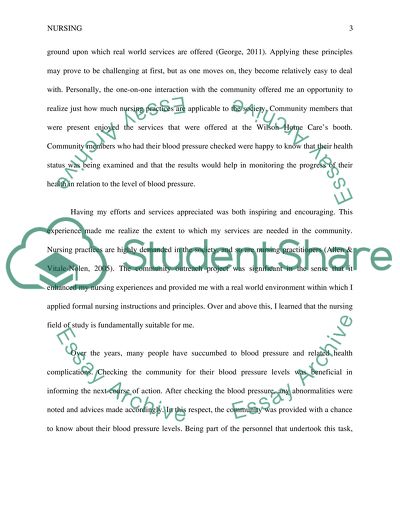 Service learning reflection essay