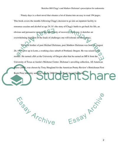 Sketches Bill Cleggs and Mathew Dickmans prescription for eudaimonia