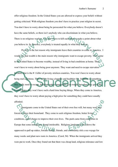 Major Causes and Effects of Immigration