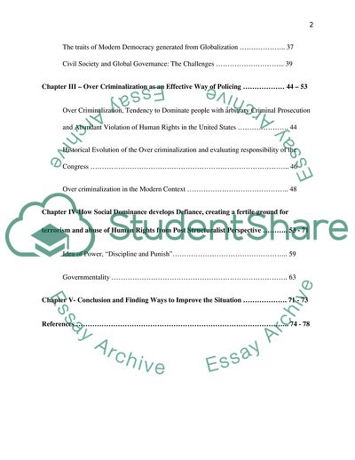 Policing and Terrorism: Muslims in the United Kingdom