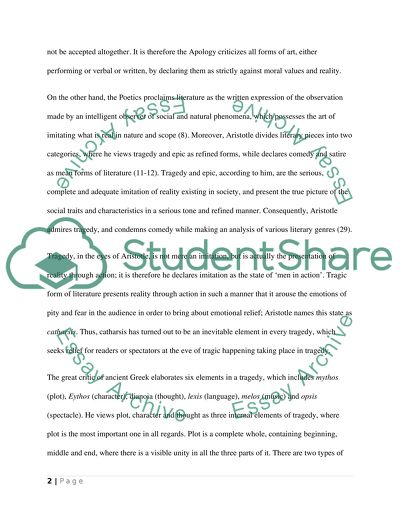 Aristotles Criteria and Apology by Socrates