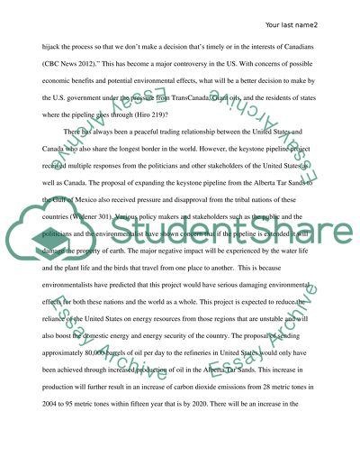 Keystone Pipeline Controversy on US Perspectives
