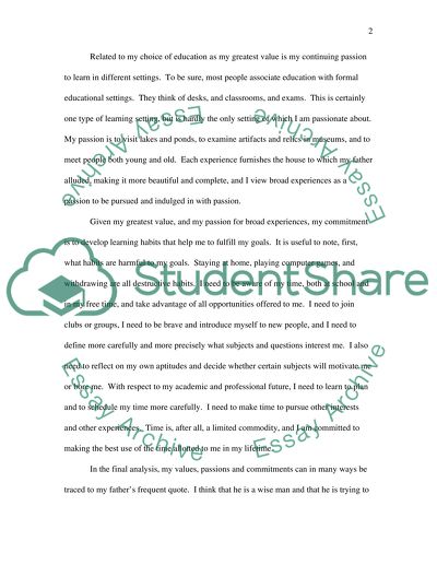 Fathers Proffered Wisdom