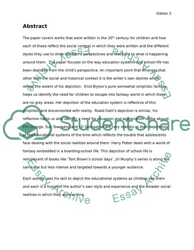 Childrens Literature in the 20th Century