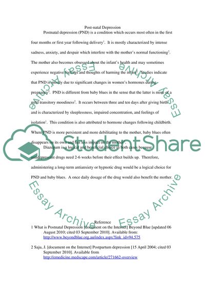 Compare and contrast between postnatal depression and baby blue