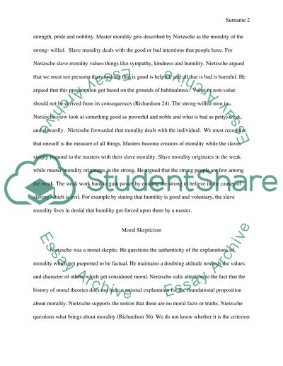Nietzsche Moral Philosophy