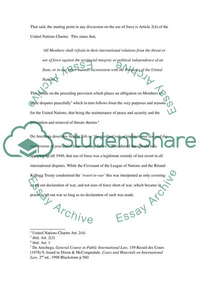 International Law & Institutions