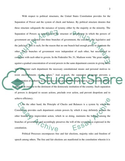 The United States Constitution and the Bill of Rights