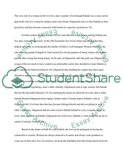 The Epic of Gilgamesh and Enkidu and Eve