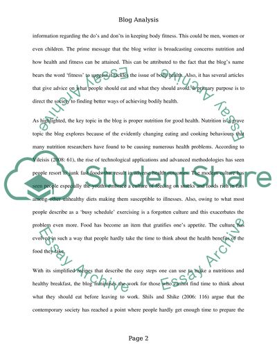 Analysis of Born Fitness Blog