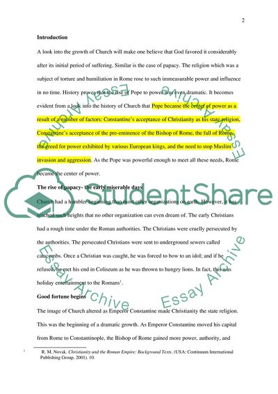 The Rise of Papacy in Rome