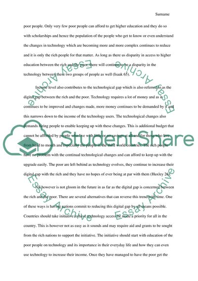 Will Technology Hinder or Magnify the Gap between Rich and Poor in the Future