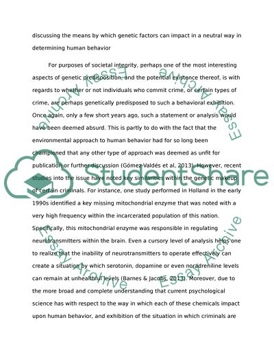 Environment, or Heredity as a Contribution to Human Personality