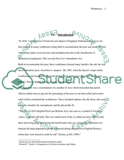 The Victorian workhouse was a total institution