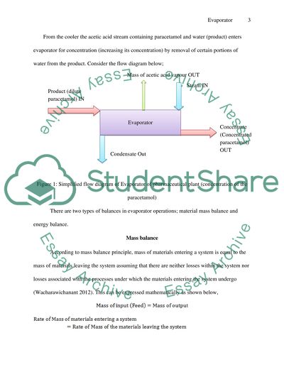 Evaporator Mass and Energy Balance, and Mechanical Design