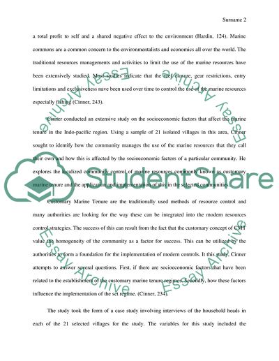 Acheson and the lobster fiefs (or Cinner and customary marine tenure in the Indo-Pacific)