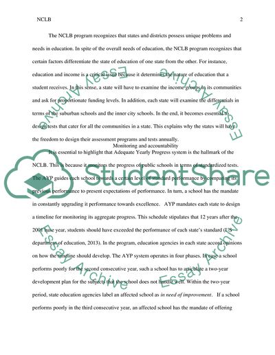 No Child Left Behind: Elementary and Secondary Education Act