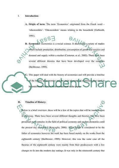 How Has the Study of Economics Developed over Time