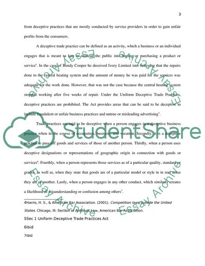 Consumer Analysis for Bendy Cooper Co