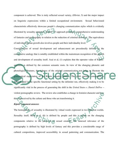 Kipnis and Cultural Factors in Pornography