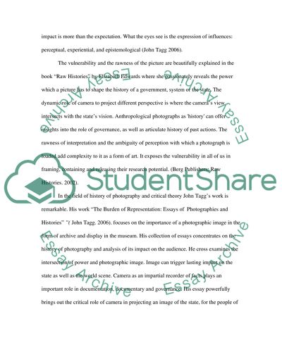 The Influence of the Camera