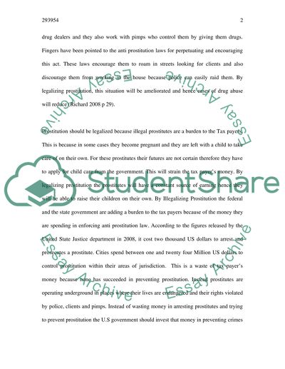 Economic And Moral Case For Prostitution Legalization