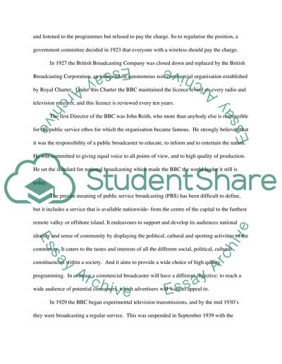 Television Licensing Fees, The BBC and the Ofcom Regulation