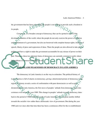 Latin American Politics