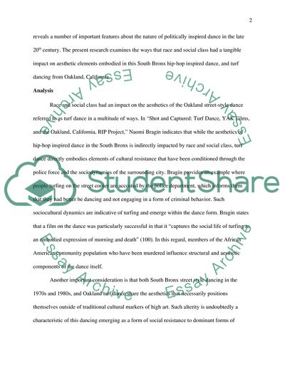 The Aesthetics of Dance