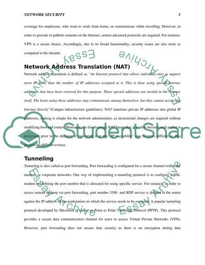 Network Security and the Demilitarized Zone