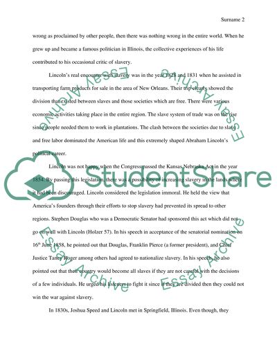 Lincoln and Zinns Point of View about Slavery