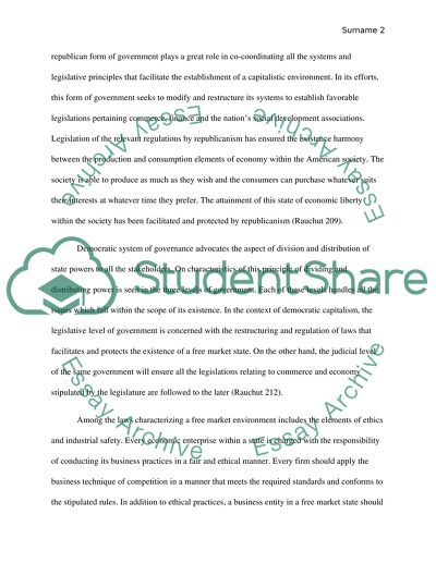 Democratic Capitalism & Individual Liberty