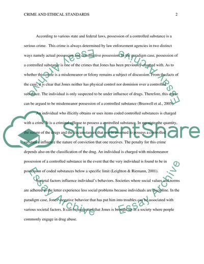 Crime and Ethical Standards