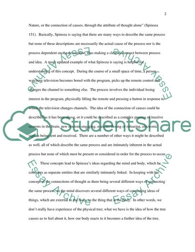 Philosophy: Spinoza: The Ethics. Proposition 7 of Part 2