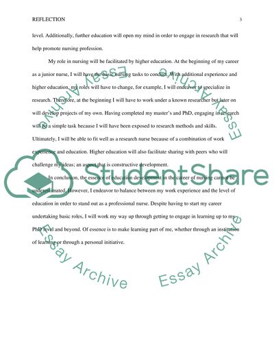 The Essence of Education Development in the Career of Nursing