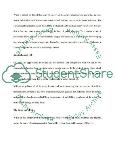 Are Alternative Energy Sources the Answer to Ending Human Dependence on Oil