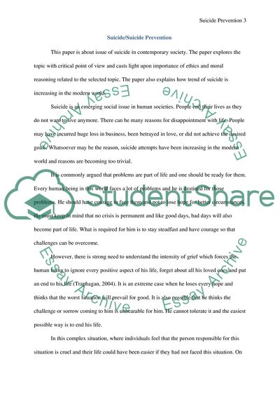 Impact of Principles of Active Citizenship on Suicide