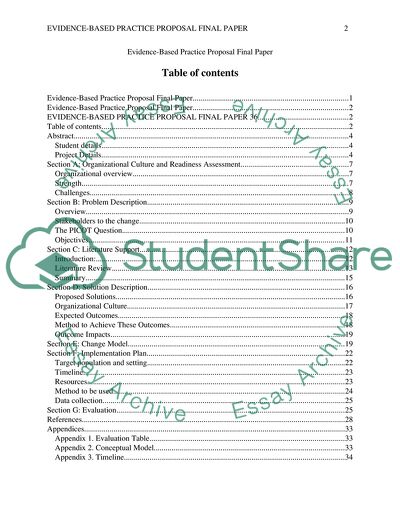 The Organization Where the Change Should Take Place Including Its Culture