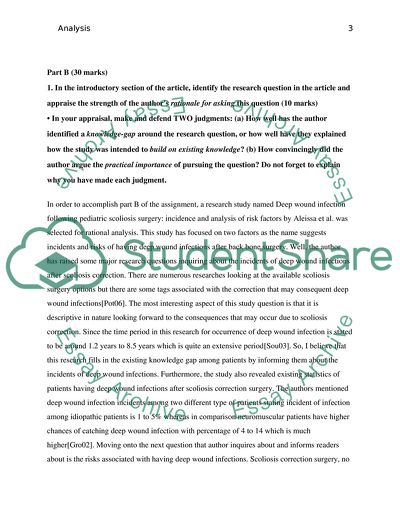 Quantitative Methodological Analysis and Appraisal