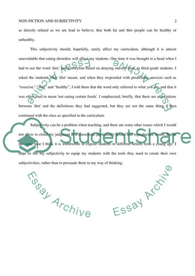 Ostensibly, nonfiction