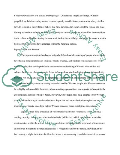 Anthropology: Japanese Body Aesthetic