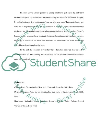 The Concept of Human Freedom in Literature