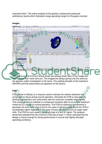 Developing an Auger One Stage Gearbox System